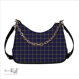 ScotsTee Shop Scottish Kinnaird Tartan Handbag Women's Shoulder Bag With Chain