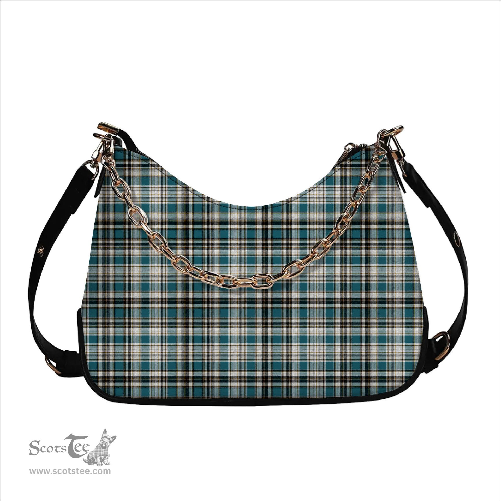 ScotsTee Shop Scottish Livingstone Dress Ancient Tartan Handbag Women's Shoulder Bag With Chain