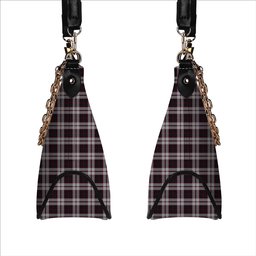 ScotsTee Shop Scottish MacPherson of Pitmain Tartan Handbag Women's Shoulder Bag With Chain