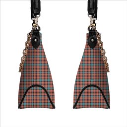 ScotsTee Shop Scottish Hamilton Red Modern Tartan Handbag Women's Shoulder Bag With Chain