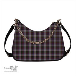 ScotsTee Shop Scottish MacDonald Dress Modern Tartan Handbag Women's Shoulder Bag With Chain