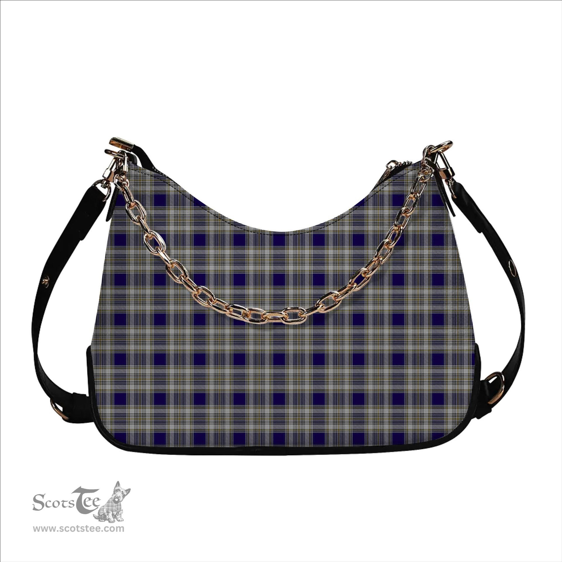 ScotsTee Shop Scottish Livingstone Dress Tartan Handbag Women's Shoulder Bag With Chain