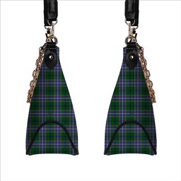 ScotsTee Shop Scottish Wishart Hunting Modern Tartan Handbag Women's Shoulder Bag With Chain