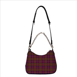 ScotsTee Shop Scottish McIntyre Modern Tartan Handbag Women's Shoulder Bag With Chain