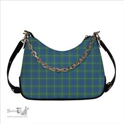 ScotsTee Shop Scottish McIntyre Hunting Ancient Tartan Handbag Women's Shoulder Bag With Chain