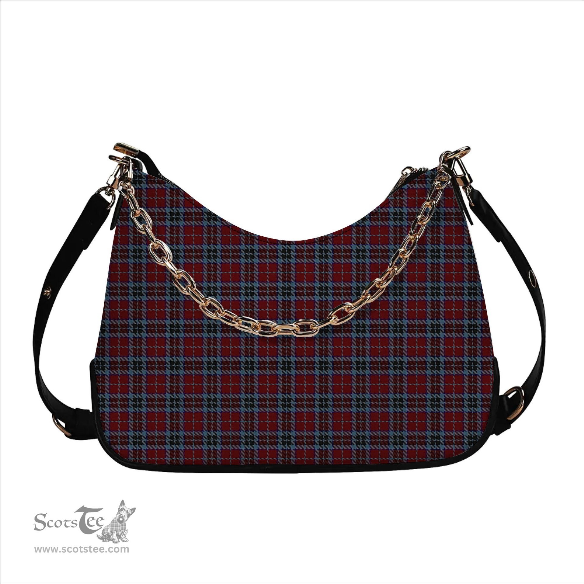 ScotsTee Shop Scottish MacTavish 2 Tartan Handbag Women's Shoulder Bag With Chain