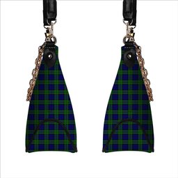 ScotsTee Shop Scottish Wartley Hunting Tartan Handbag Women's Shoulder Bag With Chain
