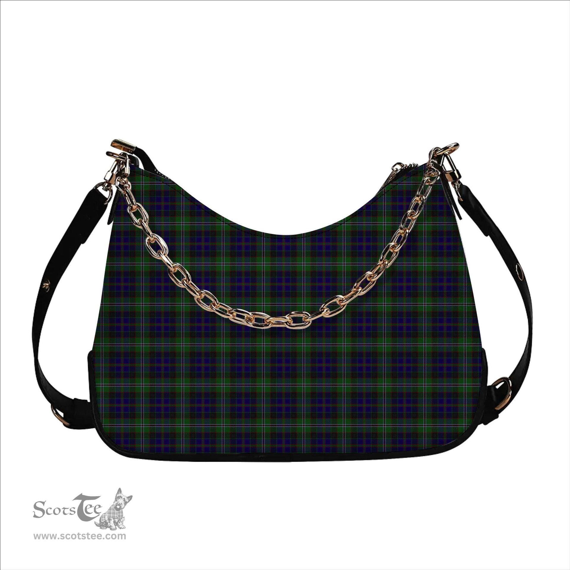 ScotsTee Shop Scottish MacCraig Tartan Handbag Women's Shoulder Bag With Chain