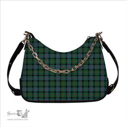 ScotsTee Shop Scottish MacCallum Ancient Tartan Handbag Women's Shoulder Bag With Chain