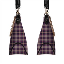 ScotsTee Shop Scottish MacDonald Pattern of Plaids Tartan Handbag Women's Shoulder Bag With Chain