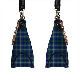 ScotsTee Shop Scottish Hamilton Hunting Modern Tartan Handbag Women's Shoulder Bag With Chain