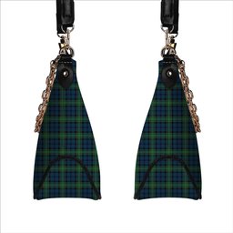 ScotsTee Shop Scottish Kerr Hunting Modern Tartan Handbag Women's Shoulder Bag With Chain