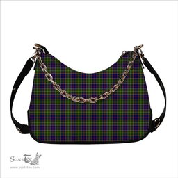 ScotsTee Shop Scottish Whitefoord Tartan Handbag Women's Shoulder Bag With Chain