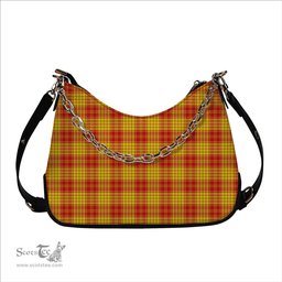 ScotsTee Shop Scottish MacMillan Dress Modern Tartan Handbag Women's Shoulder Bag With Chain