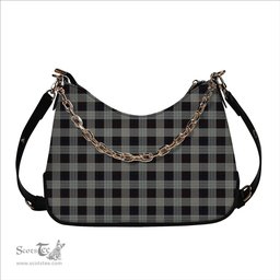 ScotsTee Shop Scottish Kinnieson Tartan Handbag Women's Shoulder Bag With Chain