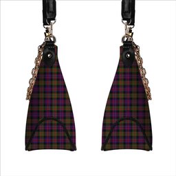 ScotsTee Shop Scottish McDonald Modern Tartan Handbag Women's Shoulder Bag With Chain