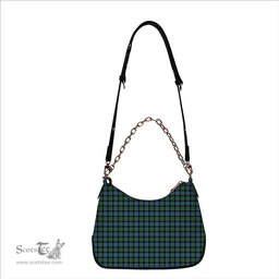ScotsTee Shop Scottish MacKay Ancient Tartan Handbag Women's Shoulder Bag With Chain