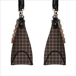 ScotsTee Shop Scottish McRae Hunting Weathered Tartan Handbag Women's Shoulder Bag With Chain