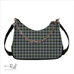 ScotsTee Shop Scottish MacNaughton Dress Tartan Handbag Women's Shoulder Bag With Chain