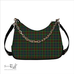ScotsTee Shop Scottish McDuff Hunting Ancient Tartan Handbag Women's Shoulder Bag With Chain