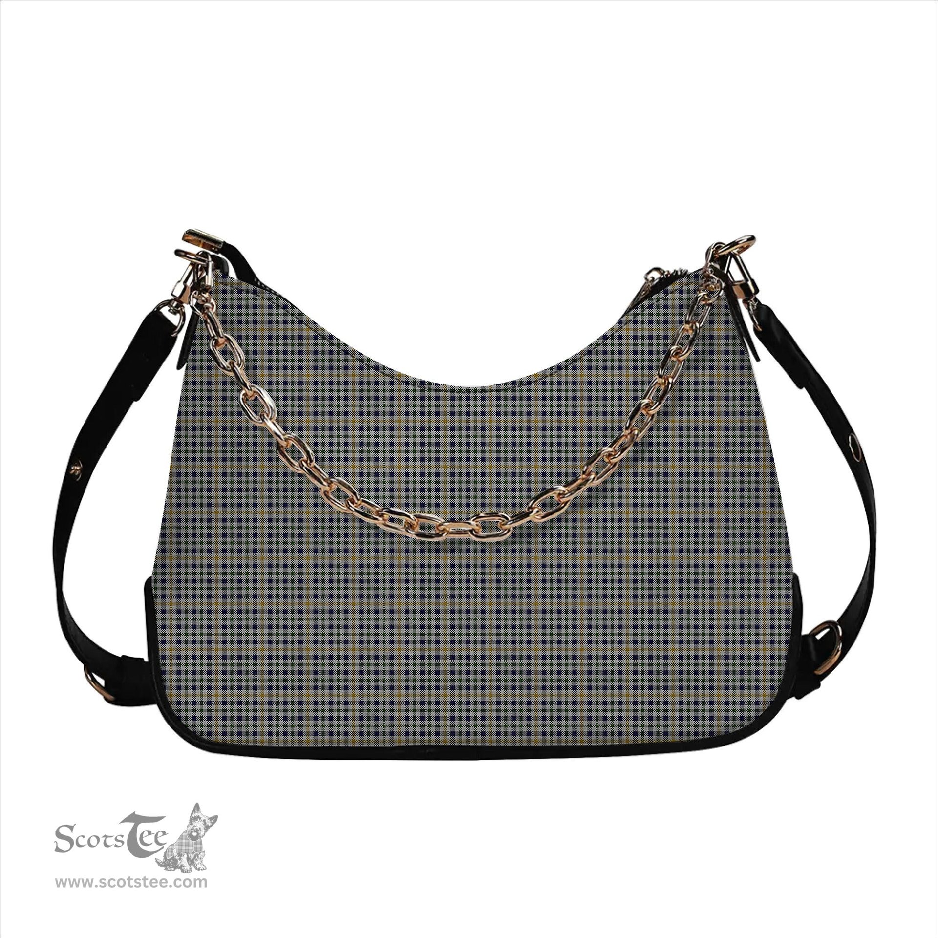 ScotsTee Shop Scottish Yamato International Tartan Handbag Women's Shoulder Bag With Chain