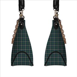 ScotsTee Shop Scottish Kennedy Modern Tartan Handbag Women's Shoulder Bag With Chain