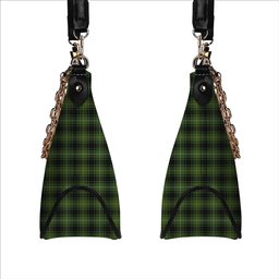 ScotsTee Shop Scottish MacIvor Hunting Tartan Handbag Women's Shoulder Bag With Chain