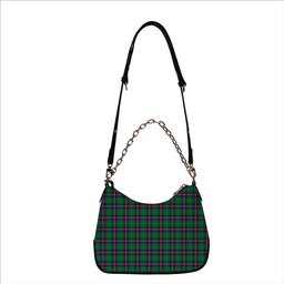 ScotsTee Shop Scottish Young Modern SC Tartan Handbag Women's Shoulder Bag With Chain