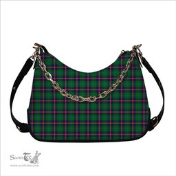 ScotsTee Shop Scottish Young Modern SC Tartan Handbag Women's Shoulder Bag With Chain