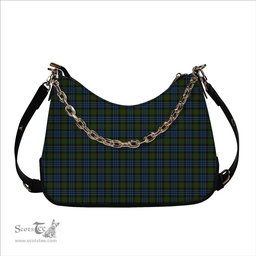 ScotsTee Shop Scottish Newlands of Lauriston Tartan Handbag Women's Shoulder Bag With Chain
