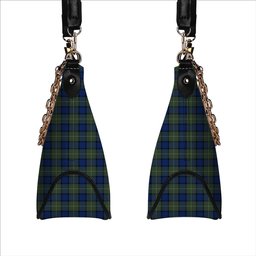 ScotsTee Shop Scottish Moore Modern Tartan Handbag Women's Shoulder Bag With Chain