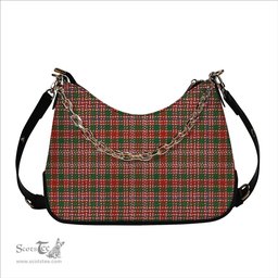 ScotsTee Shop Scottish McAlister Ancient Tartan Handbag Women's Shoulder Bag With Chain