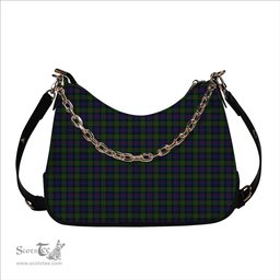ScotsTee Shop Scottish Murray of Atholl Tartan Handbag Women's Shoulder Bag With Chain