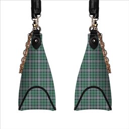 ScotsTee Shop Scottish Kelly of Sleat Hunting Ancient Tartan Handbag Women's Shoulder Bag With Chain