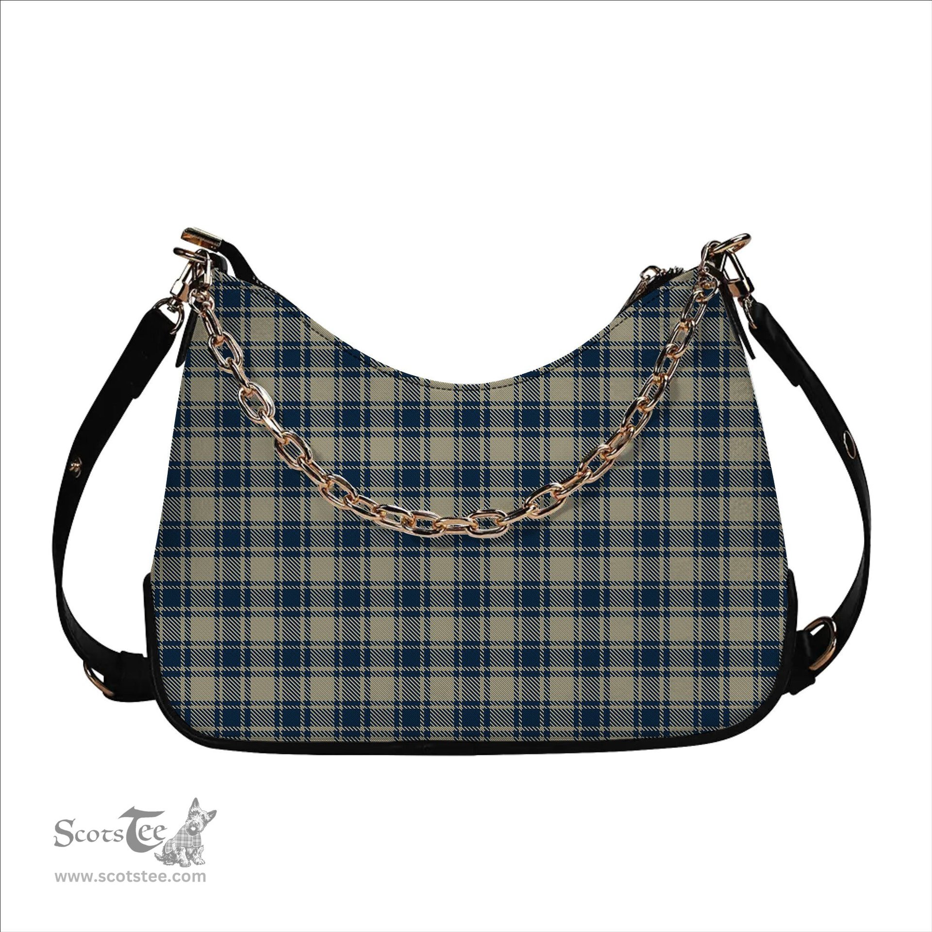 ScotsTee Shop Scottish MacMugen Tartan Handbag Women's Shoulder Bag With Chain