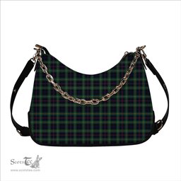 ScotsTee Shop Scottish MacLeod of Skye Modern Tartan Handbag Women's Shoulder Bag With Chain