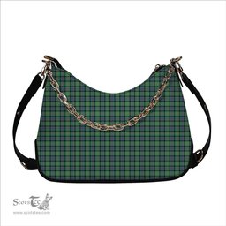 ScotsTee Shop Scottish McThomas Ancient Tartan Handbag Women's Shoulder Bag With Chain