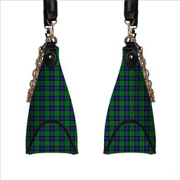 ScotsTee Shop Scottish Haldane Tartan Handbag Women's Shoulder Bag With Chain