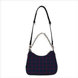 ScotsTee Shop Scottish Montgomery of Ayrshire Modern Tartan Handbag Women's Shoulder Bag With Chain