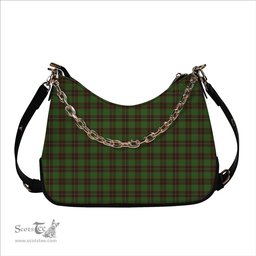 ScotsTee Shop Scottish McPhee Hunting Ancient Tartan Handbag Women's Shoulder Bag With Chain