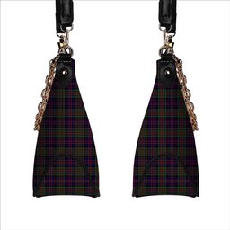 ScotsTee Shop Scottish MacDonald of Clan Ranald Tartan Handbag Women's Shoulder Bag With Chain