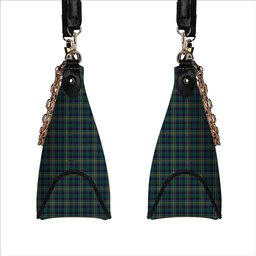 ScotsTee Shop Scottish Hunter of Hunterston Modern Tartan Handbag Women's Shoulder Bag With Chain