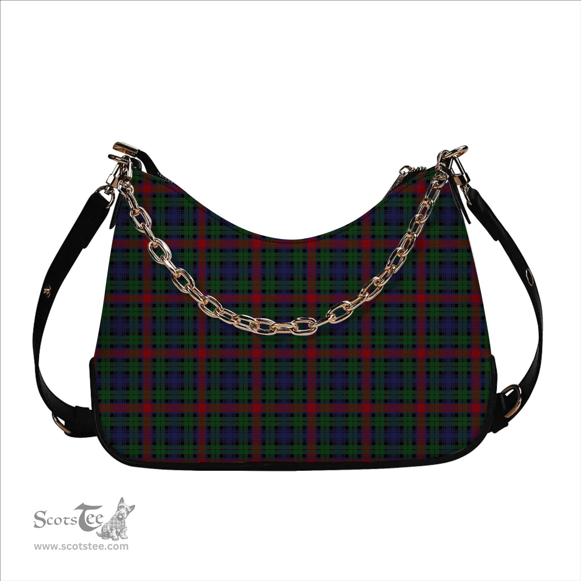 ScotsTee Shop Scottish Young Presidents Organisation Tartan Handbag Women's Shoulder Bag With Chain