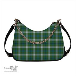 ScotsTee Shop Scottish Johnstone Dress Ancient Tartan Handbag Women's Shoulder Bag With Chain