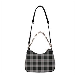 ScotsTee Shop Scottish MacPherson Dress Tartan Handbag Women's Shoulder Bag With Chain