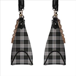 ScotsTee Shop Scottish MacPherson Dress Tartan Handbag Women's Shoulder Bag With Chain