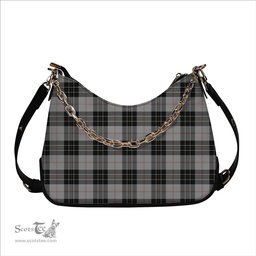 ScotsTee Shop Scottish MacPherson Dress Tartan Handbag Women's Shoulder Bag With Chain