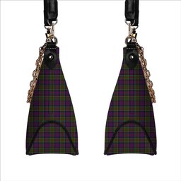 ScotsTee Shop Scottish McDonald of Clan Ranald Modern Tartan Handbag Women's Shoulder Bag With Chain