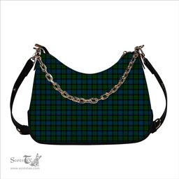ScotsTee Shop Scottish MacKay Modern Tartan Handbag Women's Shoulder Bag With Chain
