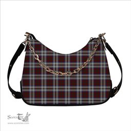 ScotsTee Shop Scottish MacCulloch Dress Tartan Handbag Women's Shoulder Bag With Chain